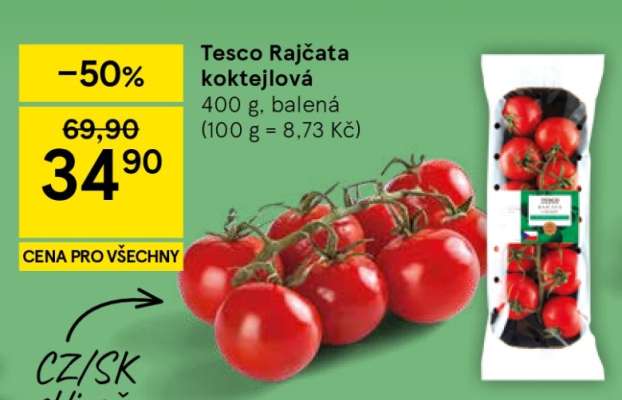 Tesco Rajčata koktejlová