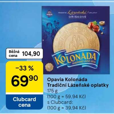 Opavia Kolonáda Tradiční lázeňské oplatky