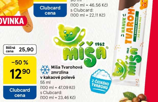 Míša Tvarohová Zmrzlina v kakaové polevě
