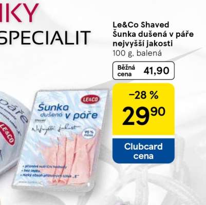 Le & Co Shaved Šunka dušená v páře nejvyšší jakosti