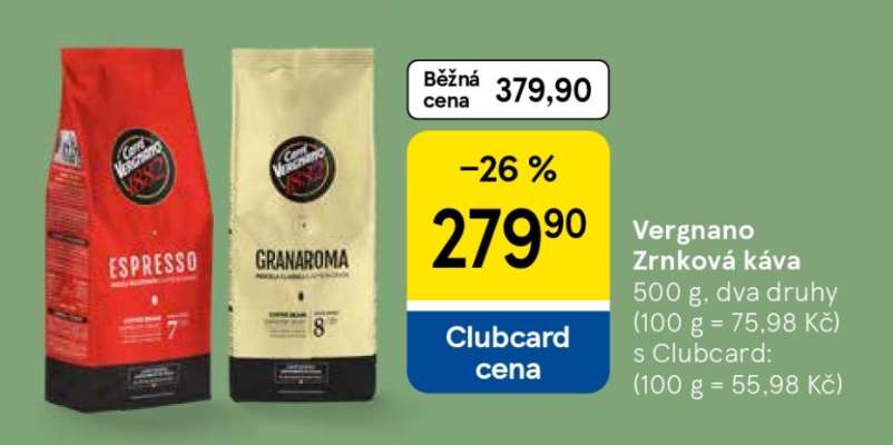 VERGNANO ZRNKOVÁ KÁVA