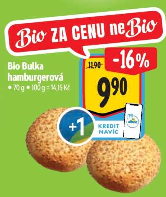 Bio Bulka hamburgerová