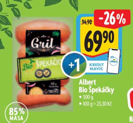 Albert Bio Špekáčky