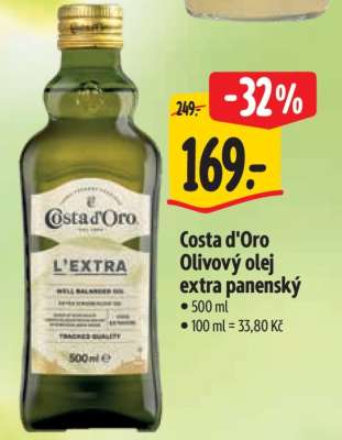 Costa d’Oro Olivový olej extra panenský