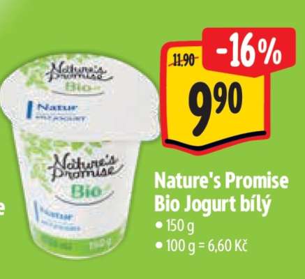 Nature’s Promise Bio Jogurt bílý