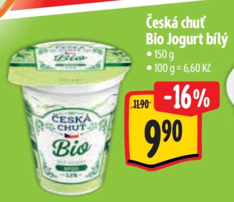 Česká chuť Bio jogurt bílý