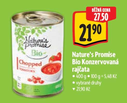 Nature's Promise Bio Konzervovaná rajčata