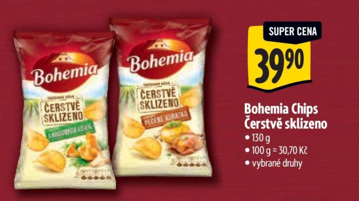 Bohemia chips Čerstvě sklizeno