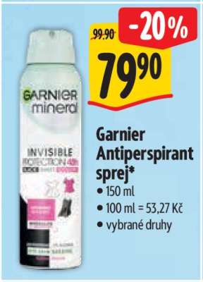 Garnier antiperspirant sprej
