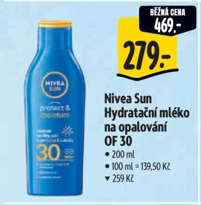 Nivea Sun Hydratační mléko na opalování OF 30