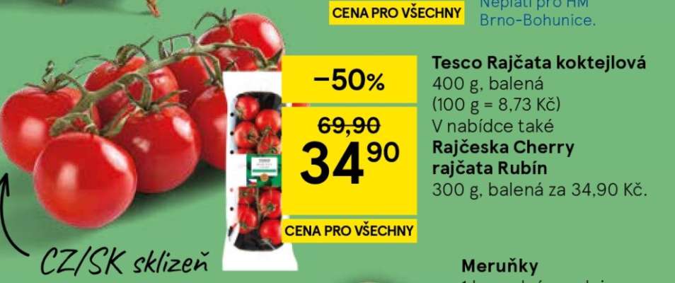 Tesco Rajčata koktejlová