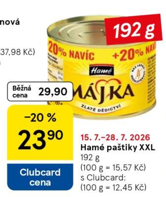 Hamé paštiky XXL