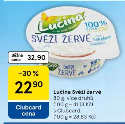 Lučina svěží žervé