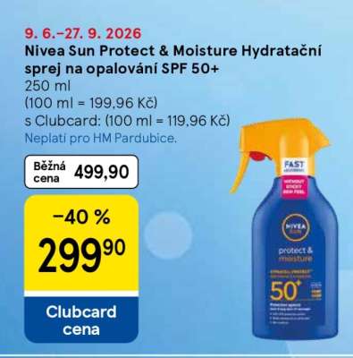 Nivea Sun protect & moisture Hydratační sprej na opalování SPF 50+