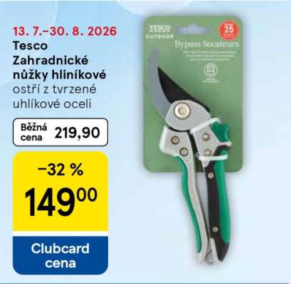 Tesco Zahradnické nůžky hliníkové