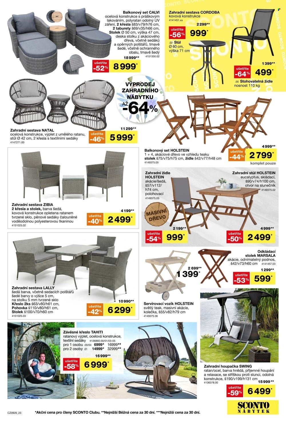 Leták SCONTO NÁBYTEK - 15.7.2026 - 4.8.2026. Strana 23