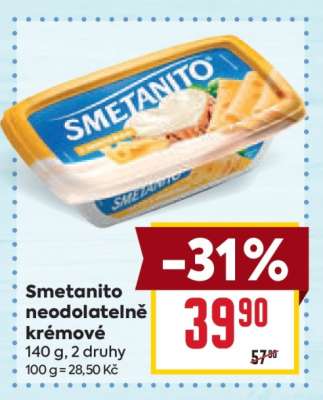 Smetanito neodolatelné krémové