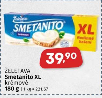 Želetava Smetanito XL