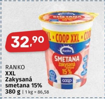 RANKO XXL Zakysaná smetana 15%
