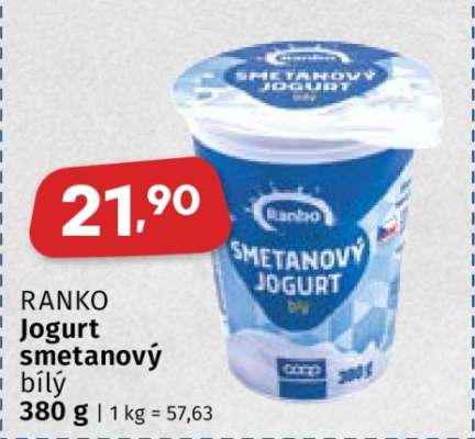 RANKO Jogurt smetanový