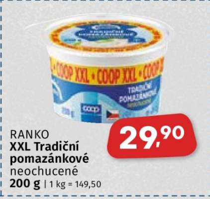 RANKO XXL Tradiční pomazánkové neochucené