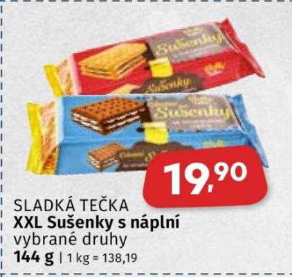 XXL SUŠENKY S NÁPLNÍ
