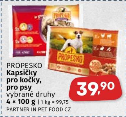 PROPESKO Kapsičky pro kočky/ pro psy