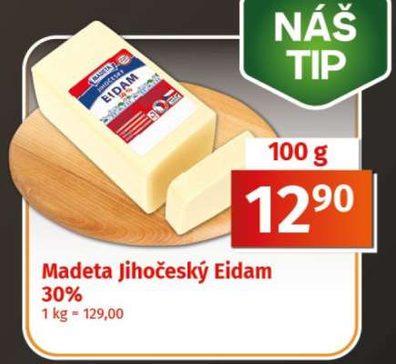 Madeta Jihočeský eidam 30