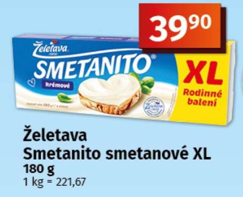 Želetava Smetanito smetanové XL