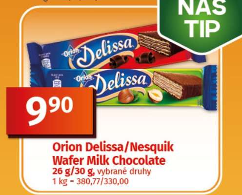 Orion Delissa/Nesquik Wafer Milk Chocolate