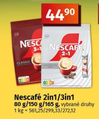 Nescafé 2in1, 3in1
