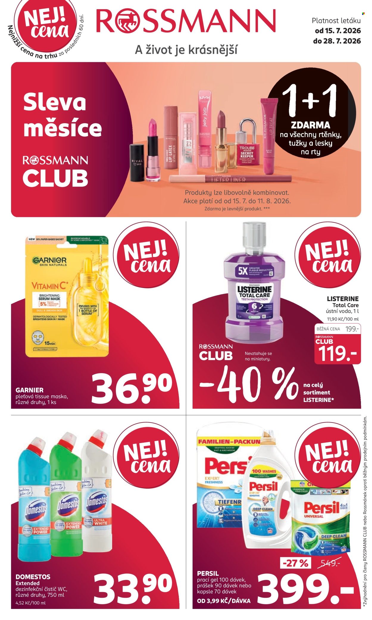 Leták ROSSMANN - 15.7.2026 - 28.7.2026. Strana 1