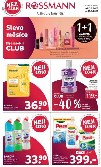 Leták ROSSMANN - 15.7.2026 - 28.7.2026.