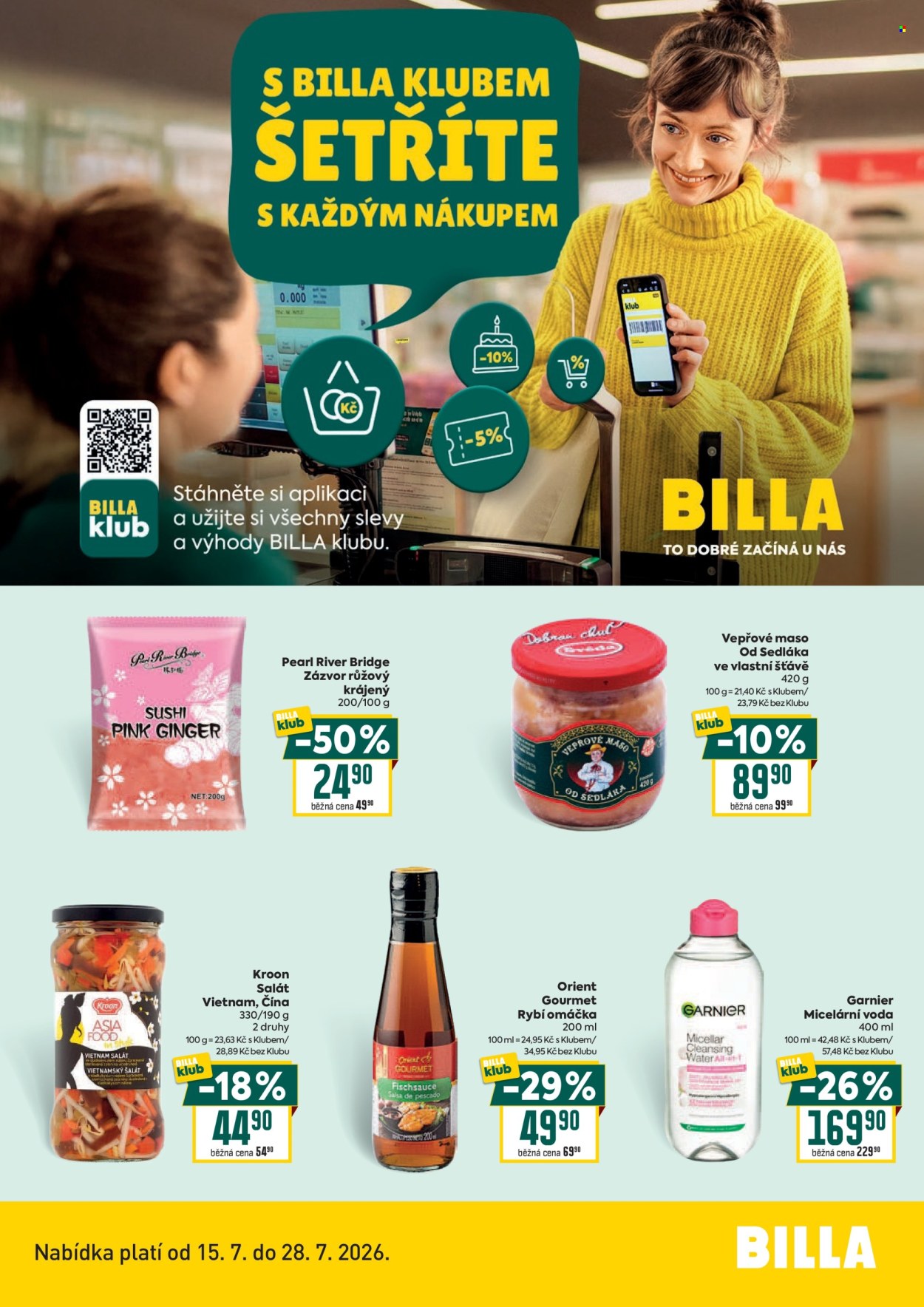 Leták BILLA - 15.7.2026 - 28.7.2026. Strana 2
