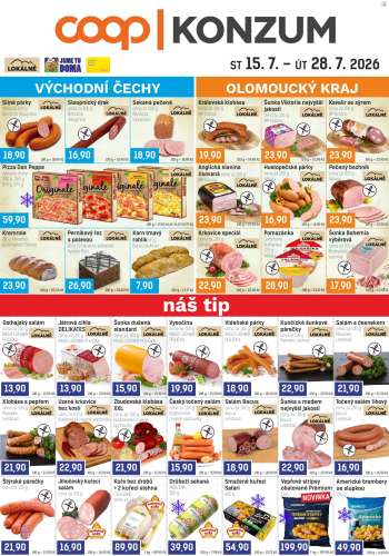 Leták Konzum - 15.7.2026 - 28.7.2026.