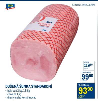 Dušená šunka standardní