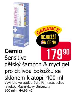 Cemio Sensitive dětský šampon & mycí gel