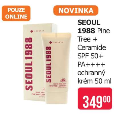 SEOUL 1988 Pine Tree + Ceramide SPF 50+ PA++++ ochranný krém 50 ml