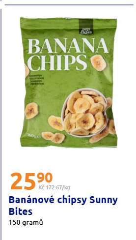 Banánové chipsy Sunny Bites