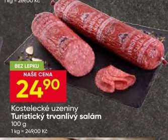 Turistický trvanlivý salám