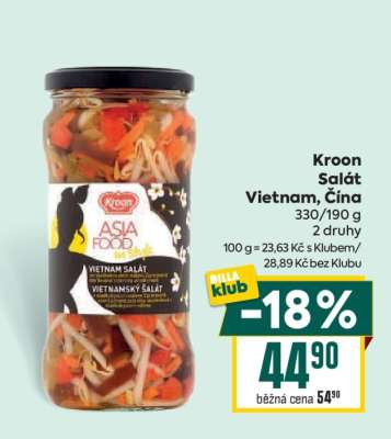 Kroon Salát Vietnam, Čína
