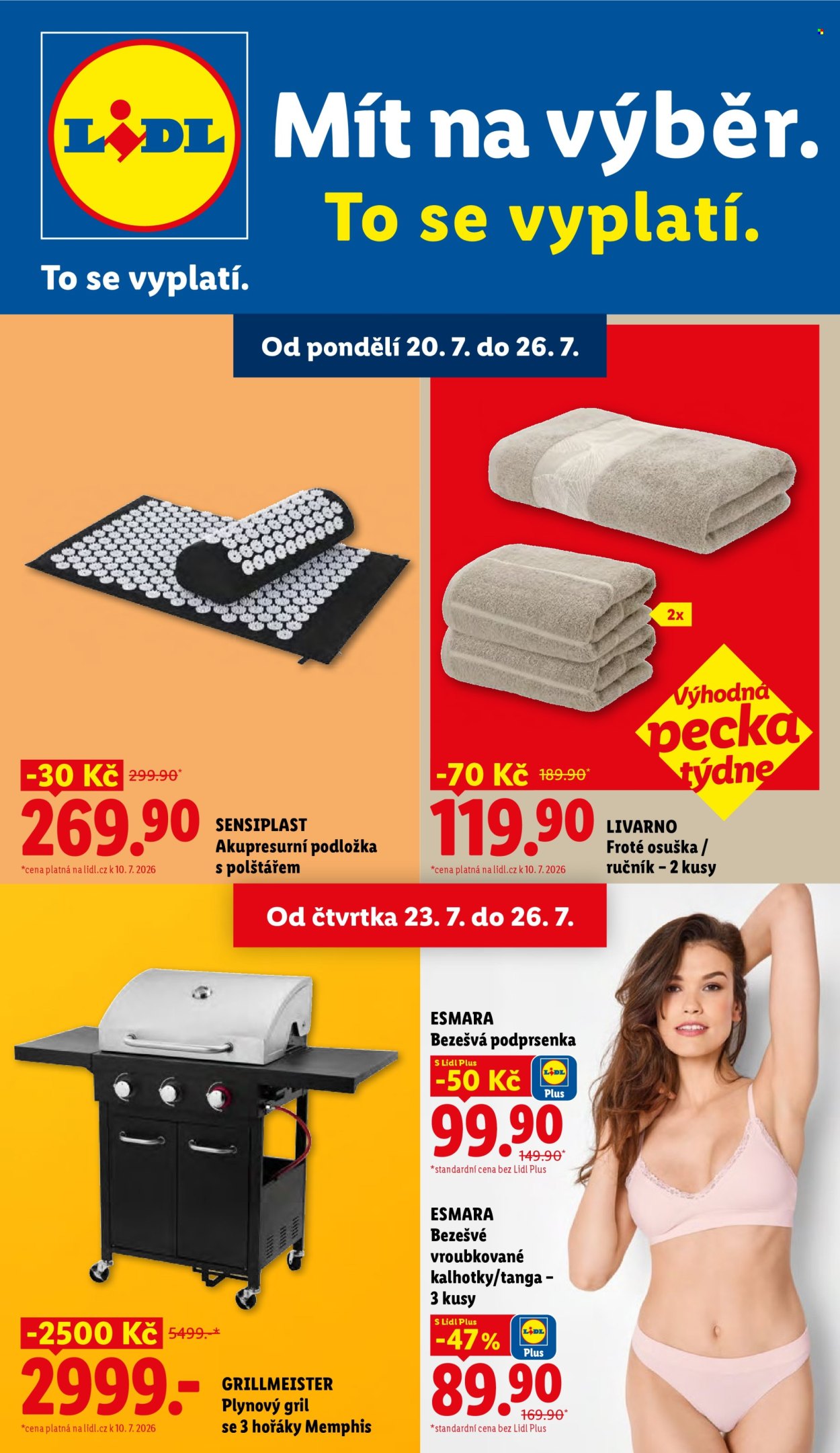 Leták Lidl - 20.7.2026 - 26.7.2026. Strana 1