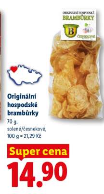 Originální hospodské brambůrky