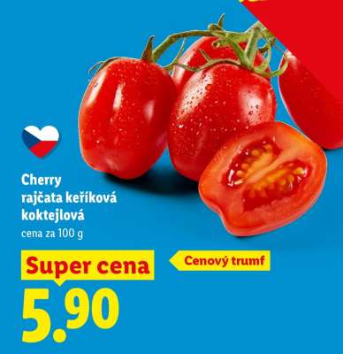 Cherry rajčata keříková koktejlová