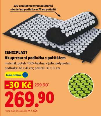 sensiplast Akupresurní podložka s polštářem