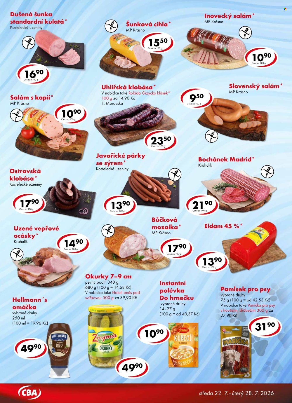 Leták CBA Premium - 22.7.2026 - 28.7.2026. Strana 3