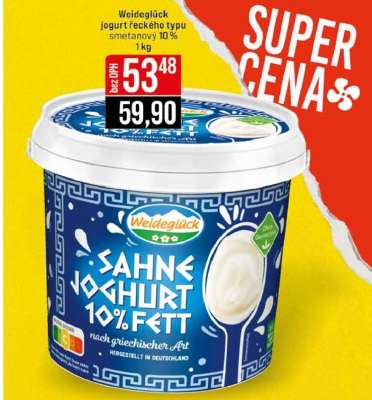 Weideglück jogurt řeckého typu smetanový 10%