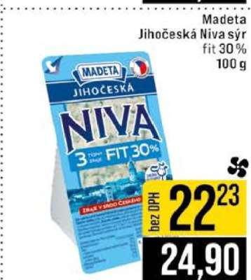 Madeta Jihočeská Niva sýr Fit 30 %