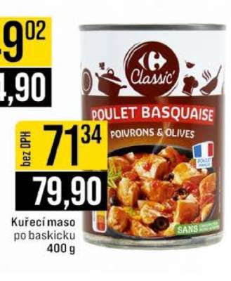 Kuřecí maso po baskicku