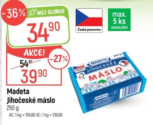 Madeta Jihočeské máslo